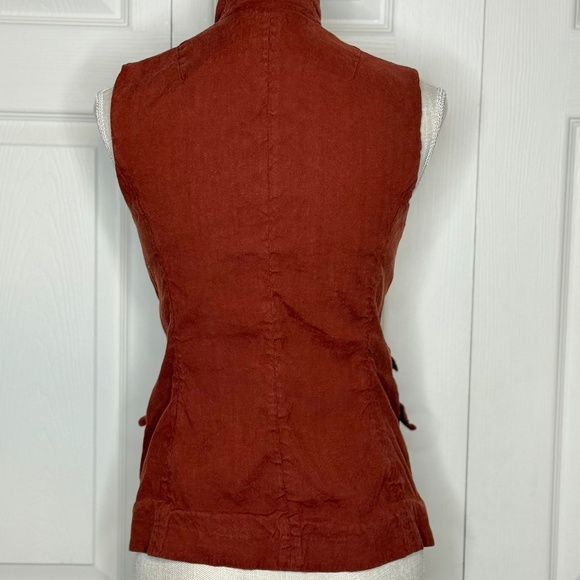 Rag & Bone Women's Slade Linen-Blend Vest Size 4 - Picture 4 of 14